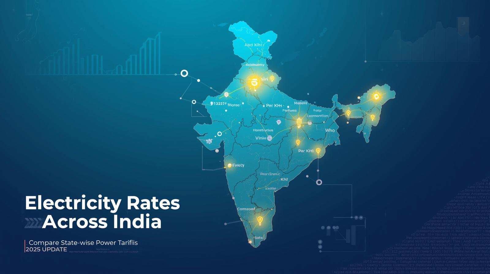 Electricity Rates across India Map
